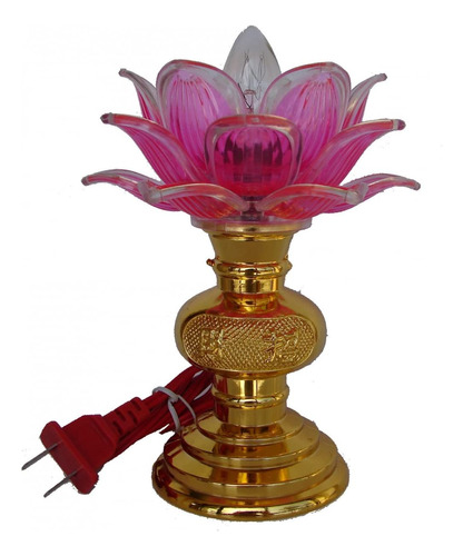 Lotus Buda Lampara  Lotus Luces Para Buda Altar