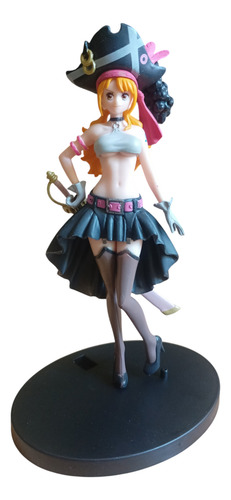 Figura Nami One Piece Red 17 Cm Bootleg Anime Manga C/ Caja