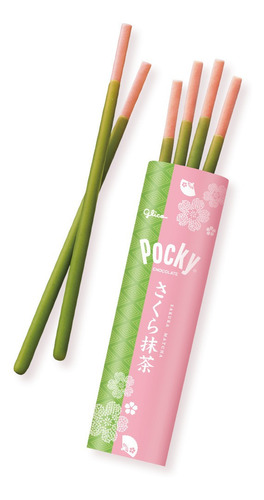 Imagen 2 de 4 de Glico Pocky Sakura Matcha Edicion Especial