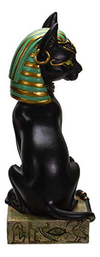 Pacific Giftware Ancient Egyptian Bastet Sitting Pose Resina