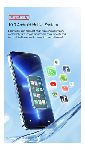 Roiesvry Xs16 Mini Smartphone De 3 Pulgadas 4g Lte Android