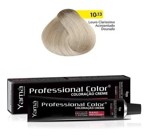  Coloração Yamá Professional Nano Infusion 60g Todas As Cores Tom 10.13 LOURO CLARISSIMO ACINZ.DOURADO COLOR