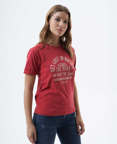 Camiseta Americanino 601f001 Rojo Riesg