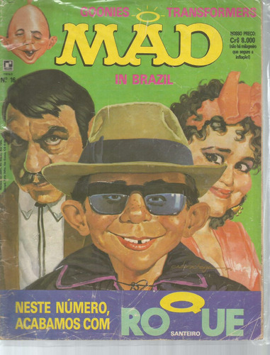 Mad N° 16 - Em Português - Editora Record - Formato 20 X 26,5 - Capa Mole - Bonellihq Cx443 H18