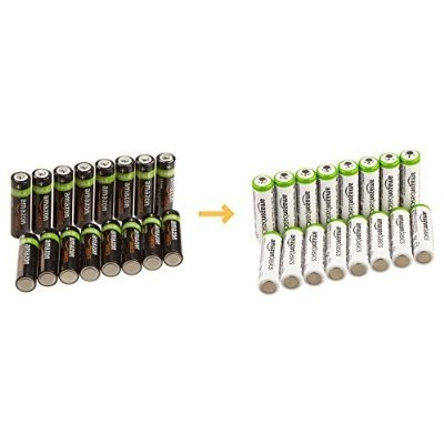 Las Baterías Recargables Aa Amazonbasics (16-pack) - Estuche