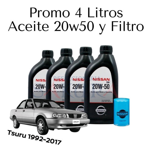 Promo Cambio Aceite Con Filtro Tsuru Iii 2004 Nissan