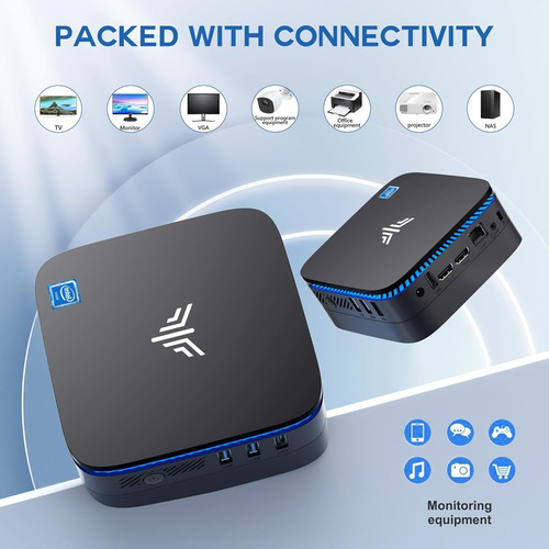 Cpu Ak1 Mini Pc Procesador N100 12va Gen/16gb Ram/500gb M.2
