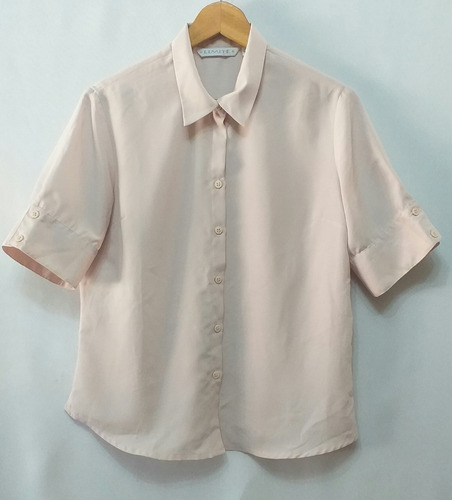 Camisa Talle L De Limite Beige Entallada, Cataleya 