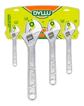 Comprar Set Juego De 4 Llaves Ajustables 6, 8, 10, 12 Dyllu By Total Color Gris