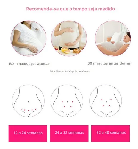 Sonar, ecografía Doppler fetal, para escuchar los latidos del bebé, color rosa