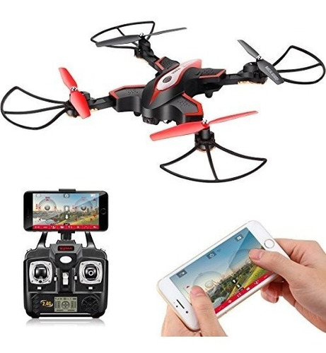 Drone Syma X56w Hd Cuadricóptero Plegable Radio Control Wifi