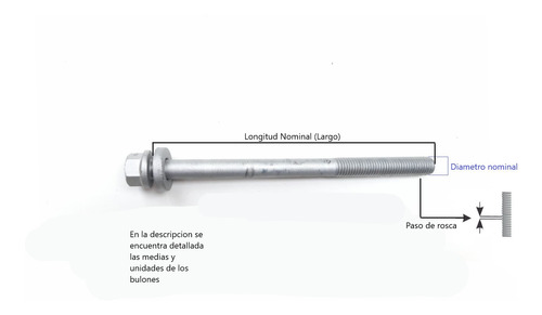 Bulones De Tapa Cilindro Kia Pregio 3.0 Diesel Jt 