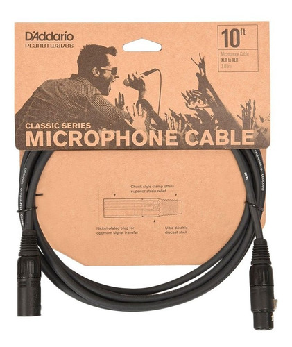 Cable Balanceado Microfono Xlr Canon 3m Daddario Pw-cmic-10