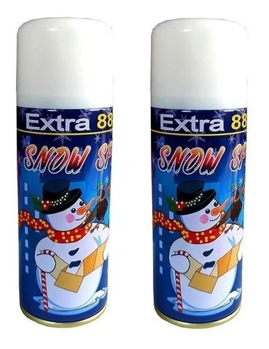 Espuma Nieve Artificial Spray X2 Decoración Navidad Arbol