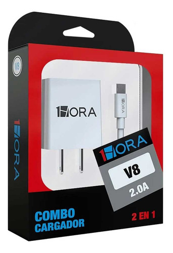 Kit 7 Pz 1hora Cargador Universal Usb V8 2.0a Carga Rápida Color Blanco