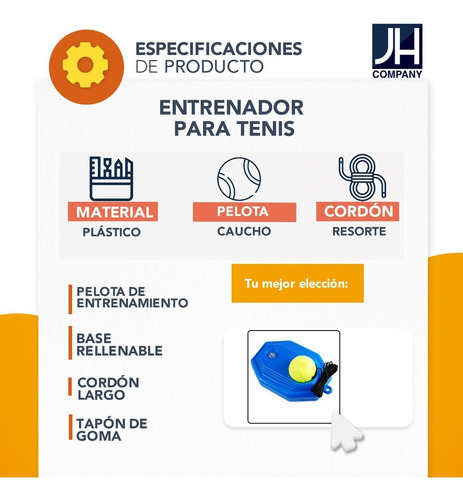 Imagen 7 de 9 de Base Entrenamiento Para Tenis Pelota Rebote Practica Wq-01