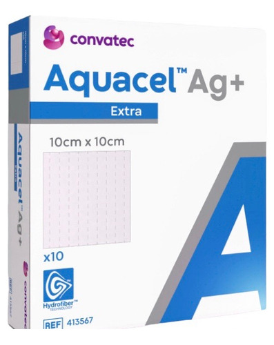 Aquacel Ag+ 10x10cm ( 10 Piezas)