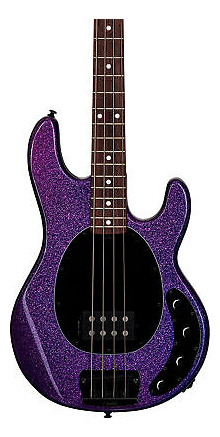 Sterling Stingray Ray34 4-string Bass Guitar, Purple Spa Eea