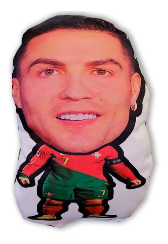 Almohada Peluche De Cristiano Ronaldo Cr7 Chiquito Futbol