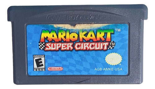 Mario Kart Super Circuit Game Boy Advance Solo Cartucho 
