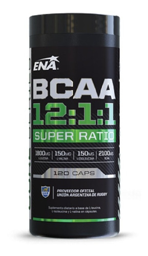 Ena Sport Bcaa 12:1:1 Super Ratio 120caps Aminoacidos