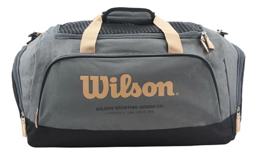 Bolso Wilson Deportivo Viaje Urbano Bolsillo Gimnasio Cierre