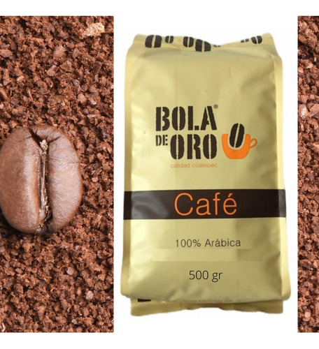 1/2 Kilo De Café Con Azúcar Bola De Oro, Calidad Coatepec