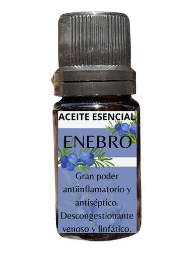 Aceite Esencial De Enebro. 10ml. Natural Herbs. 