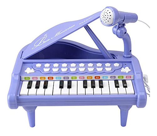 Piano De Juguete Para Niños Con Teclado, Violeta, Amy&benton