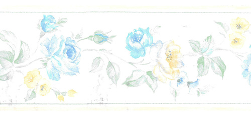 Cenefa Papel Pintado 1.8 X 3.5 In Diseño Retro Color Beige