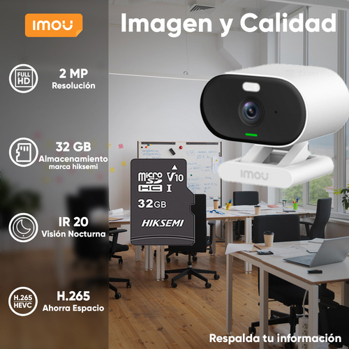 Cámara Ip Wifi 2mp C22fn-plus-32 Con Microsd 32gb Imou Versa