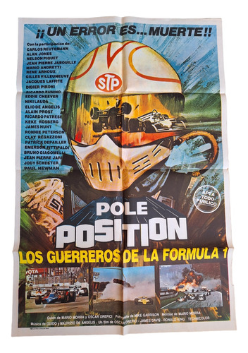 Poster Afiche Cine Pole Position Los Guerreros De Formula 1 
