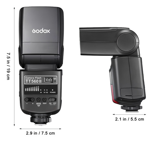 Cámara Flash Godox Tt560ii Inalámbrica Speedlite Universal