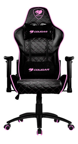 Silla de escritorio Cougar Armor One gamer ergonómica  negra y eva con tapizado de cuero sintético