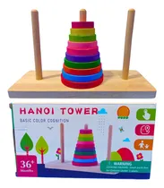 Comprar Torre De Hanoi De Madera Juego Didáctico Para Niños