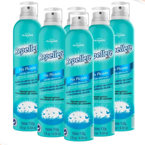Kit 6 Pós Picada Repellere C/ Rápida Absorção Myhealth 150ml