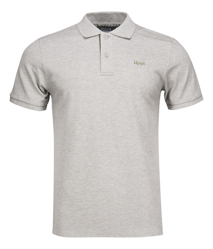 Polera Polo Lippi Hombre First Class Elastic Melange Gris