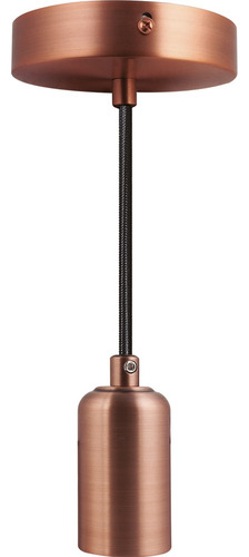 Lámpara Colgante Basic Aksi Rojo Bronce Mate 1m