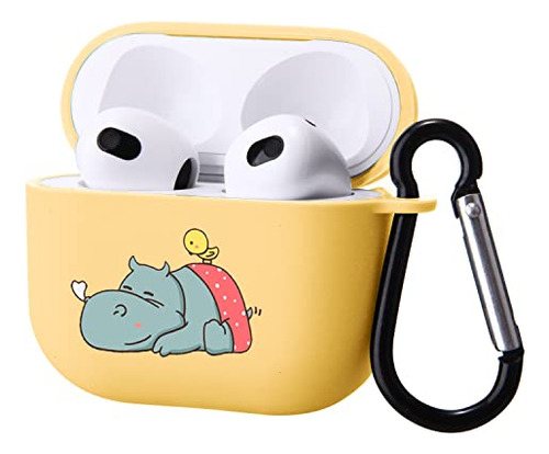 Case De Hippo Grande Lindo Compatible Con AirPods 3