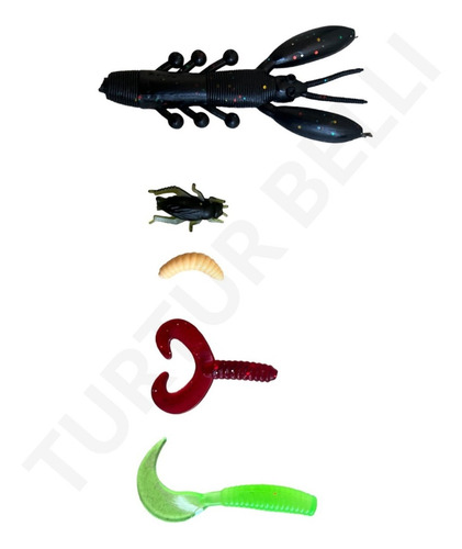 Imagen 3 de 8 de Kit De 101 Piezas De Señuelo Cebo Moscas Anzuelos Para Pesca