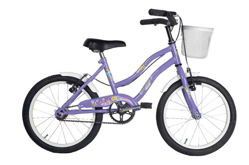 Bicicleta R16 Playera Nena Infantil Liberty Con Canasto 