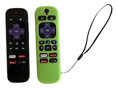 Control Compatible Con Pantalla Atvio Roku Tv Funda Incluida
