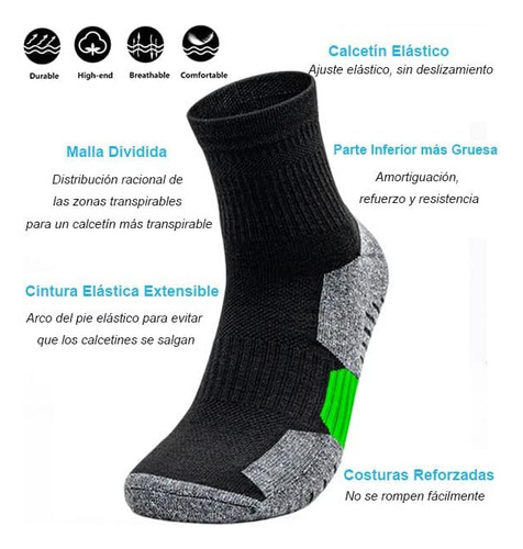 6 Pares De Calcetines De Hombre, Calcetas Deportivas Para Ba