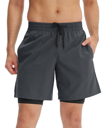 Pantalones Cortos Con Bolsillo Para Hombre. Entrenamiento Ac