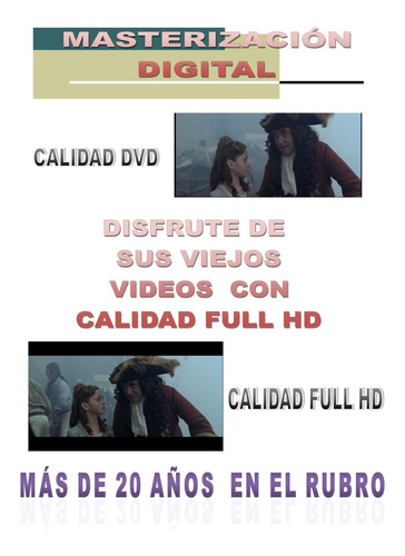 Imagen 3 de 5 de Digitalizacion De Vhs,cassette A Dvd,pen Drive