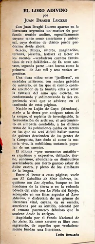 El Loro Adivino- Lucero Juan (Usado)