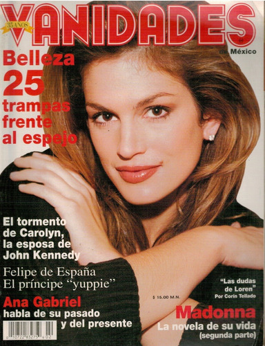 Cindy Crawford Portada Revista Vanidades Madonna Ana Gabrie | MercadoLibre