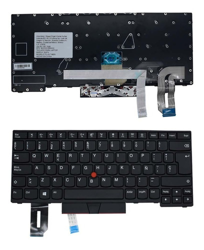 Teclado Lenovo Thinkpad T480s L480 T490 E480 E485 E490 L380