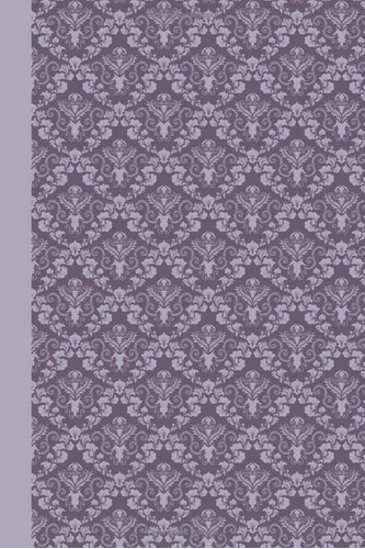 Libro: Sketchbook: Damask (purple) 6x9 - Blank Journal With 