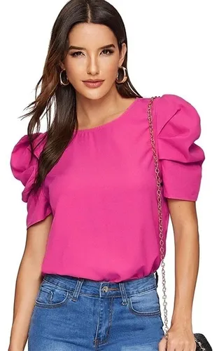 Blusas color rosa on sale